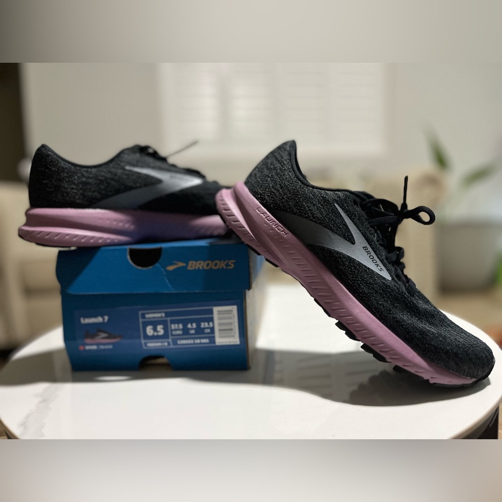 Brooks Women's Athletic Shoes - Black and Lavender